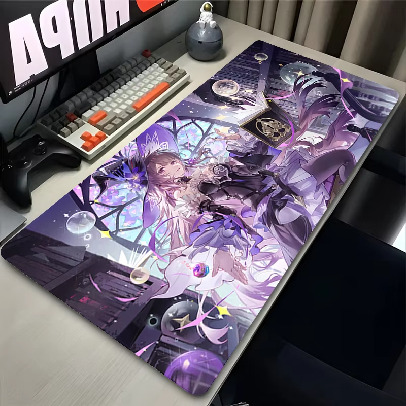 Gaming Accessories For Laptop - Mouse Pad Kawaii Magic Anime Girl