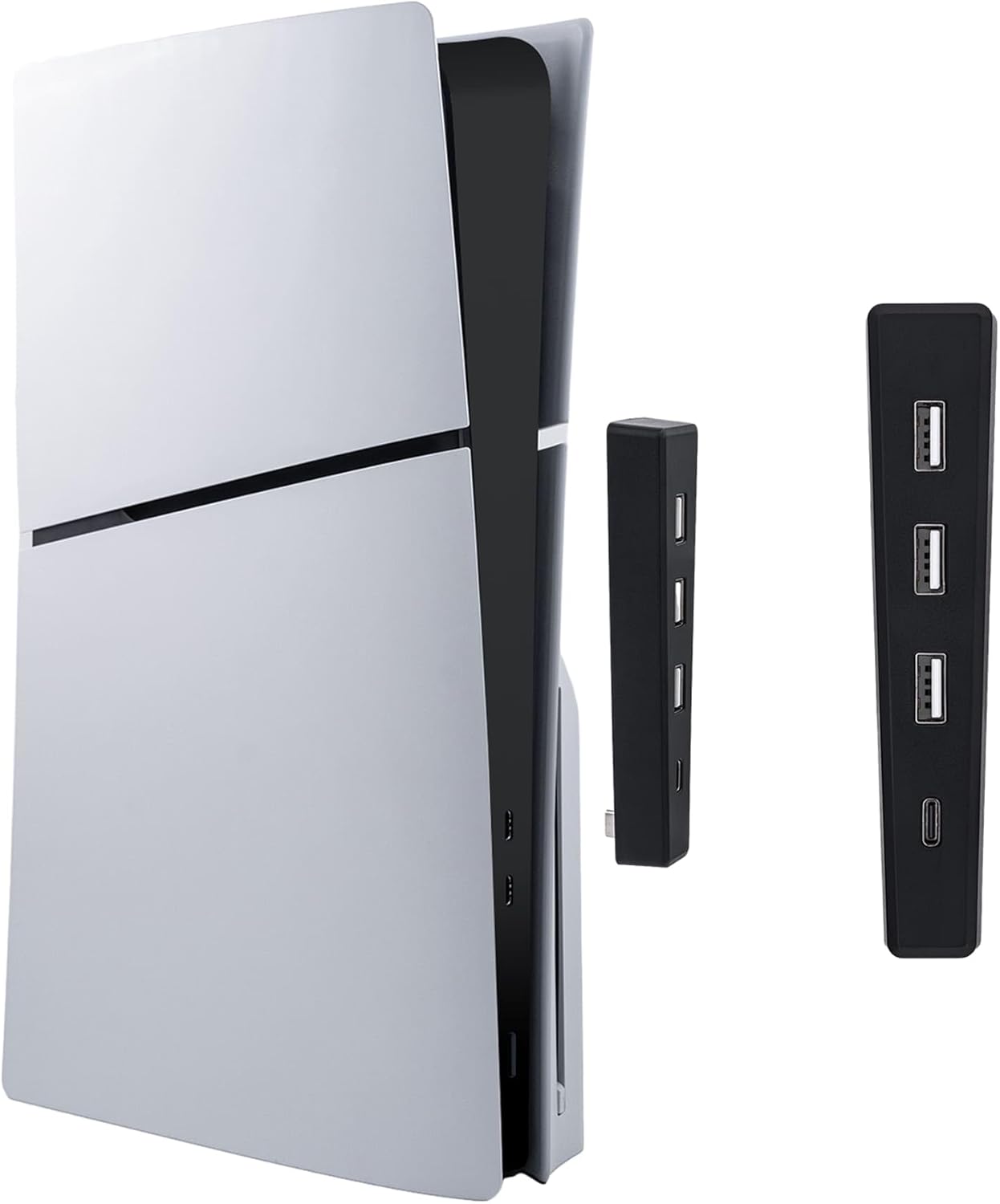 Controller Grip Cover - 4 Ports USB Hub for PS5