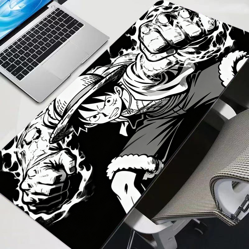 Gaming Accessories For Laptop - Black and white Mouse Pad One
