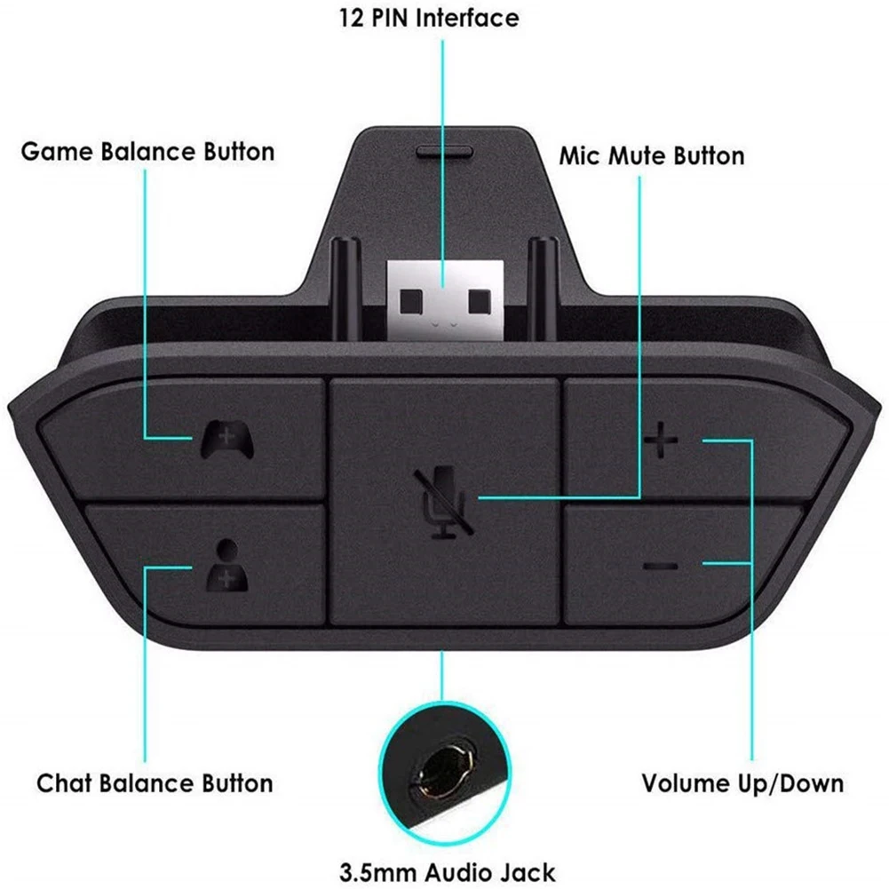 Stereo Headset Adapter for Xbo - огляд і ціна Gaming Controllers Xbox Accessories