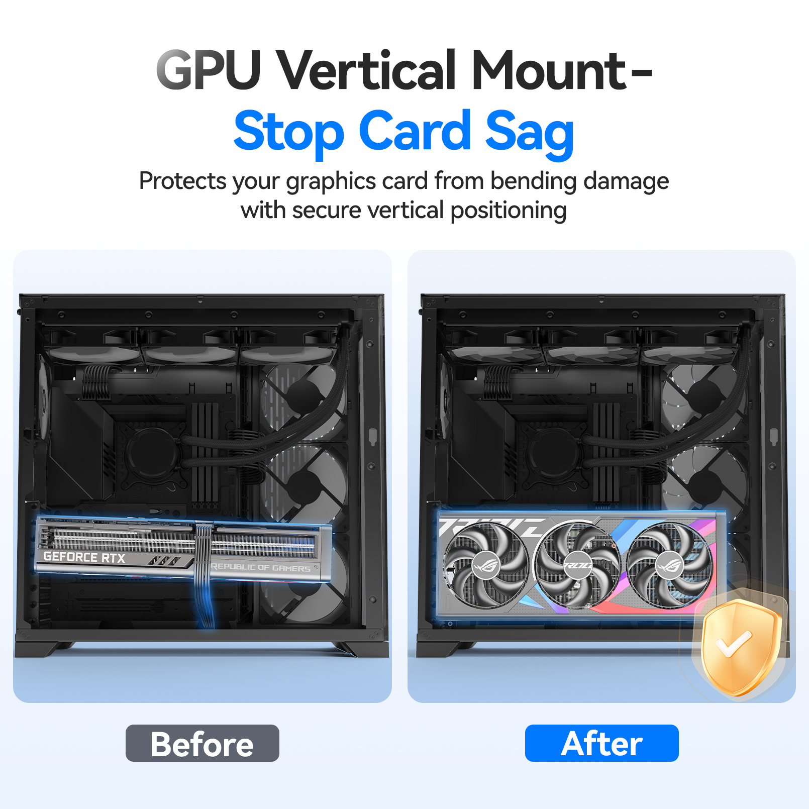 JEYI Vertical Graphics Card Mo - огляд і ціна Vertical Gpu Bracket