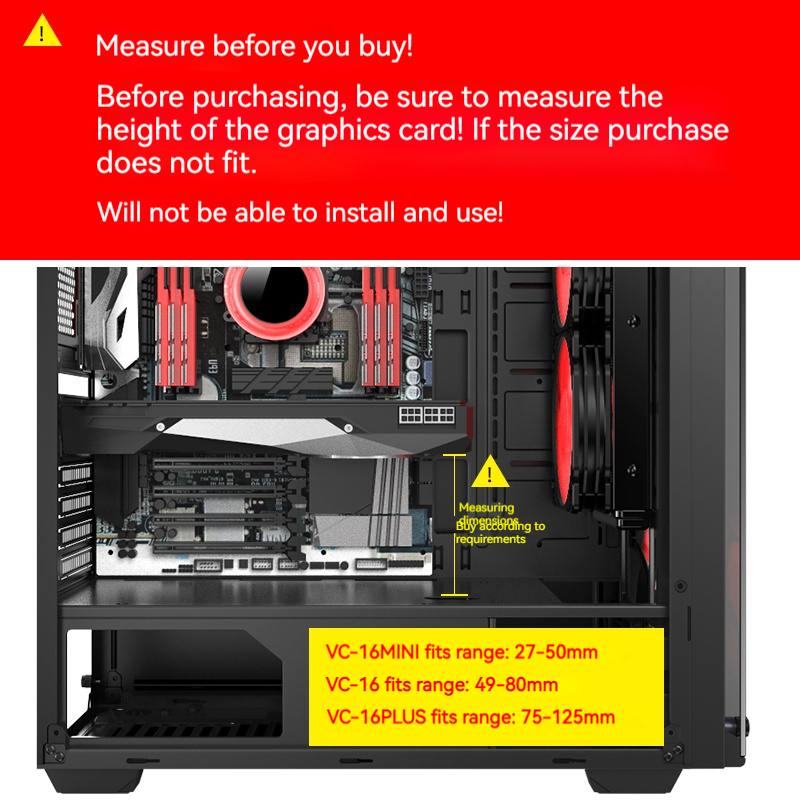 VC-16 Graphics Card GPU Holder - огляд і ціна Vertical Gpu Bracket