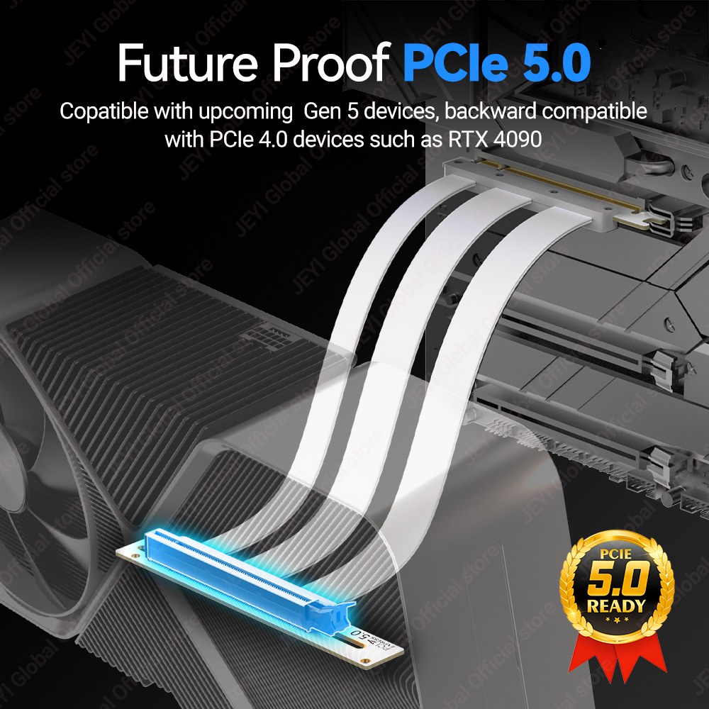 JEYI PCIe 5.0 X16 Riser Cable  - огляд і ціна Vertical Gpu Bracket