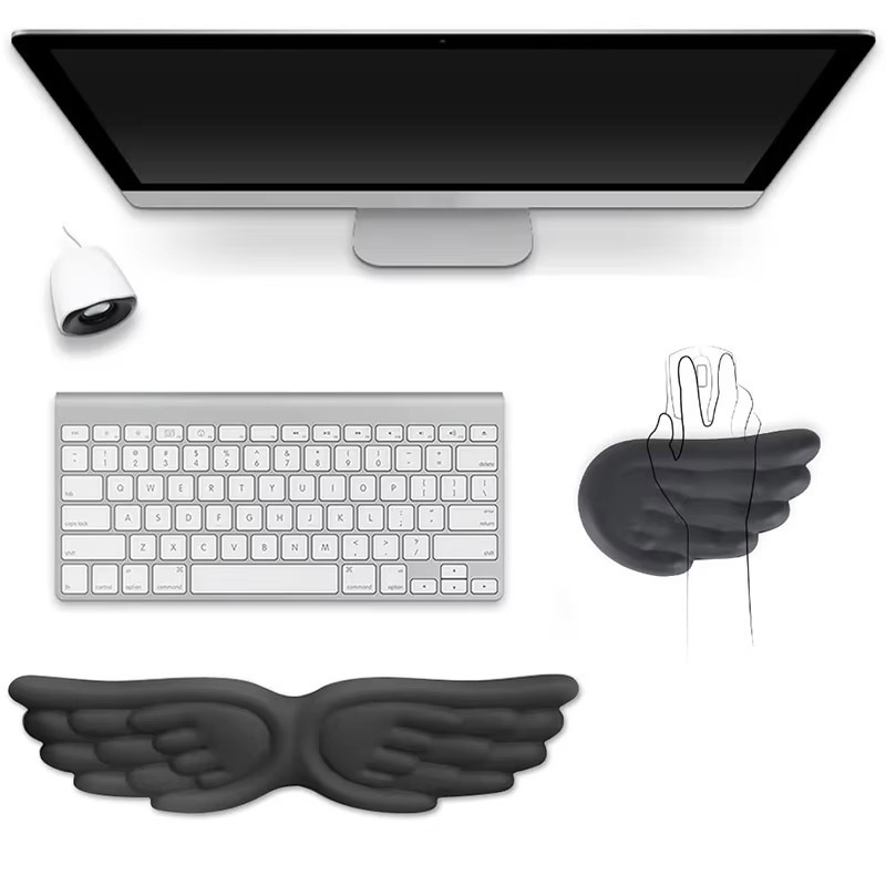 Angel Wings Shaped Keyboard Mo - огляд і ціна Gaming Accessories On Sale