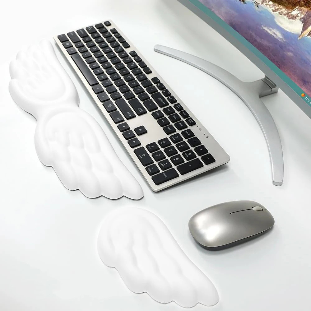 Angel Wings Shaped Keyboard Mo - огляд і ціна Gaming Accessories On Sale