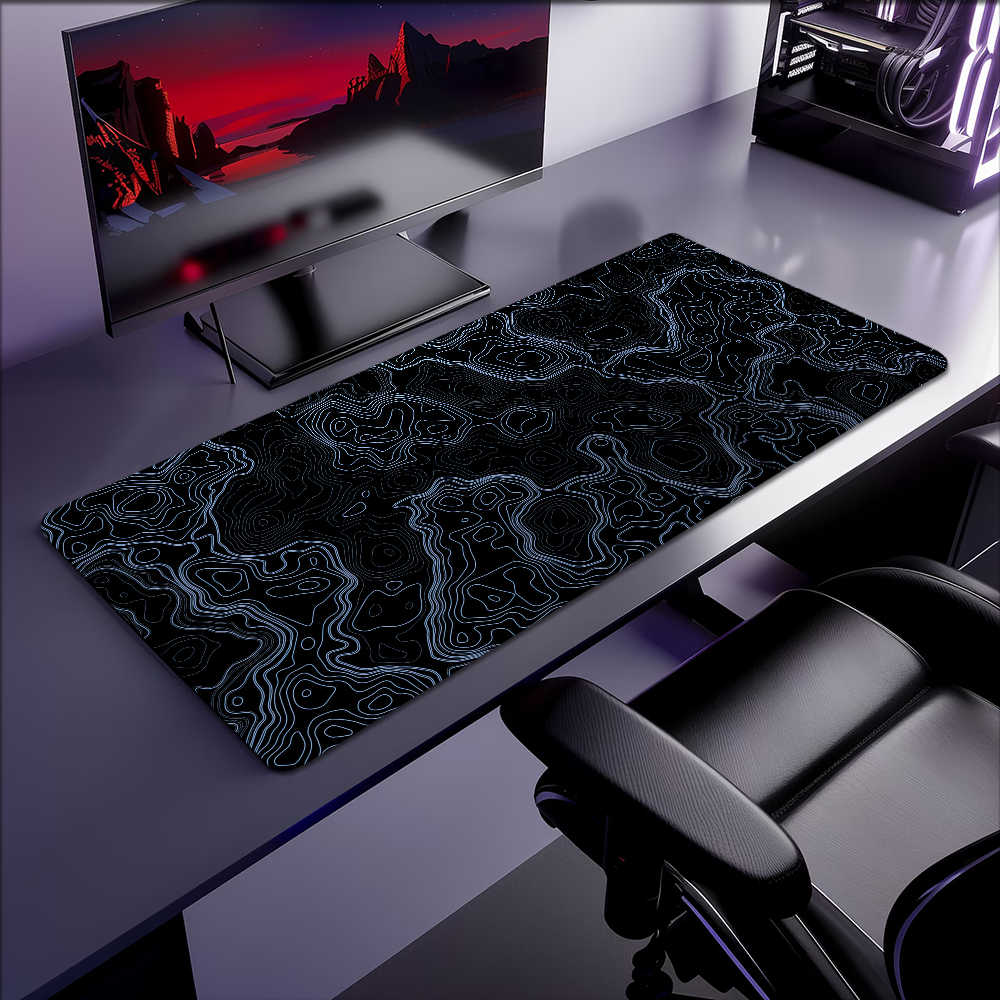Map Multi Grey Abstract topogr - огляд і ціна Gaming Accessories On Sale